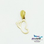 آویز طلا - طرح پروانه