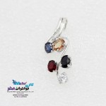 آویز طلا - طرح مولتی کالر