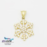 آویز طلا - طرح برف
