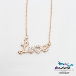 گردنبند طلا - طرح عشق