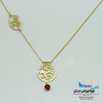 گردنبند طلا - طرح انار و قو