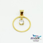 آویز طلا - طرح دایره