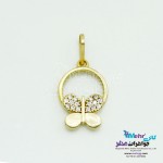 آویز طلا - طرح پروانه