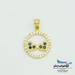 آویز طلا - طرح دو قلب