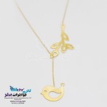 گردنبند طلا - طرح شاخه و جوجه