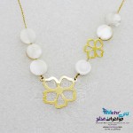 گردنبند طلا - طرح گل