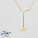 گردنبند طلا - طرح پرنده و شاخه