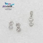 نیم ست طلا - آویز و گوشواره - طرح فلاور