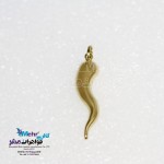 آویز طلا - طرح لوبیای شانس
