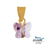 آویز طلا - سنگ سواروسکی پروانه