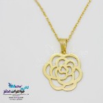 آویز طلا - طرح گل