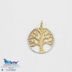 آویز طلا - طرح درخت زندگی