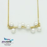 گردنبند طلا - طرح شاخه ی مروارید