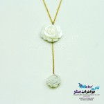 گردنبند طلا - طرح صدف گل