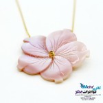 گردنبند طلا - طرح صدف گل