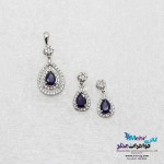 نیم ست طلا - آویز و گوشواره - طرح اشک