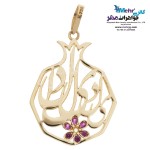 آویز طلا - طرح انار یلدایی