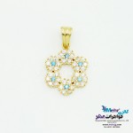 آویز طلا - طرح گل