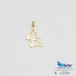آویز طلا - طرح پروانه
