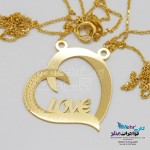 گردنبند طلا - طرح قلب
