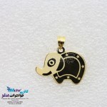 آویز طلا - طرح فیل