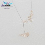 گردنبند طلا - طرح پرنده و شاخه