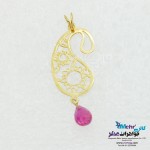 آویز طلا - طرح بته جقه