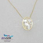 گردنبند طلا - طرح برگ ریزان