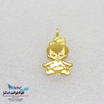 آویز طلا - طرح دختر بچه ی ژاپنی