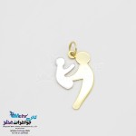 آویز طلا - طرح پدر و بچه