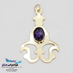 آویز طلا - طرح اسلیمی