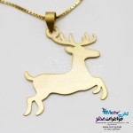 آویز طلا - طرح گوزن