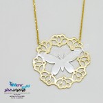 گردنبند طلا - طرح پروانه