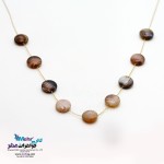گردنبند طلا - سنگ عقیق