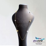 گردنبند رولباسی طلا - طرح گوی توری