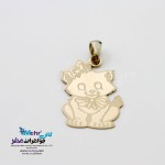 آویز طلا - طرح گربه اشرافی