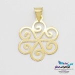 آویز طلا - طرح گل