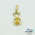 آویز طلا - طرح گل پنج برگ