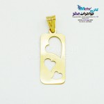 آویز طلا - طرح قلب