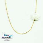 گردنبند طلا - طرح صدف گل