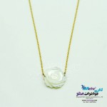 گردنبند طلا - طرح صدف گل