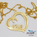 گردنبند طلا - طرح قلب