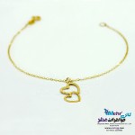دستبند طلا - طرح قلب