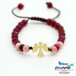 دستبند طلا و سنگ - طرح فرشته
