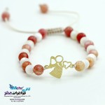 دستبند طلا و سنگ - طرح فرشته