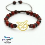 دستبند طلا و سنگ - طرح جغد
