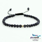دستبند طلا و سنگ - طرح گوی تراش