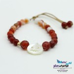 دستبند طلا و سنگ - طرح کدوی هالووین