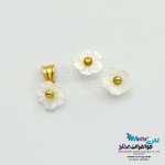 نیم ست طلا آویز و گوشواره - صدف گل