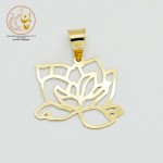 آویز طلا - طرح گل